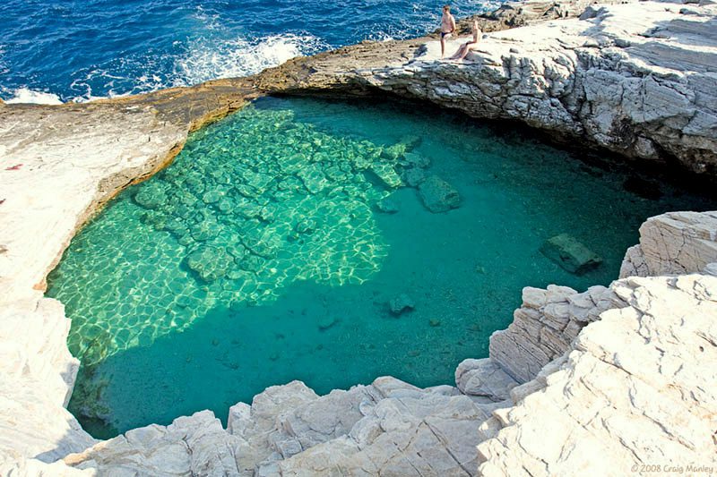 So there is a natural swimming pool in Greece!