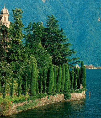 Lugano in Ticino, Luscious park of the Villa Favorita in Castagnola