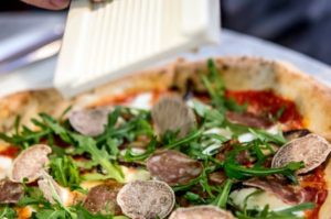 Truffled Culatello and Mushroom Pizza