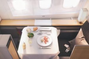 Onboard dining at SWISS