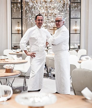 Alain Ducasse and Romain Meder, by Pierre Monetta