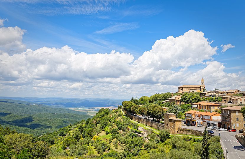 Montalcino a fortress town in Tuscany