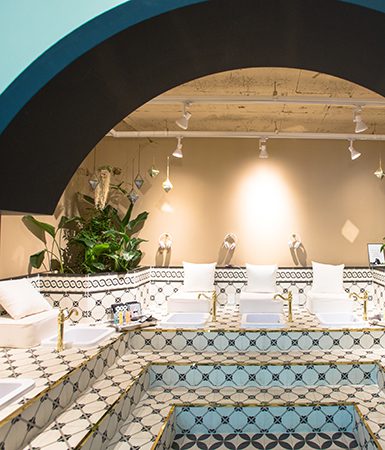 The foot spa at Village 11 Factory