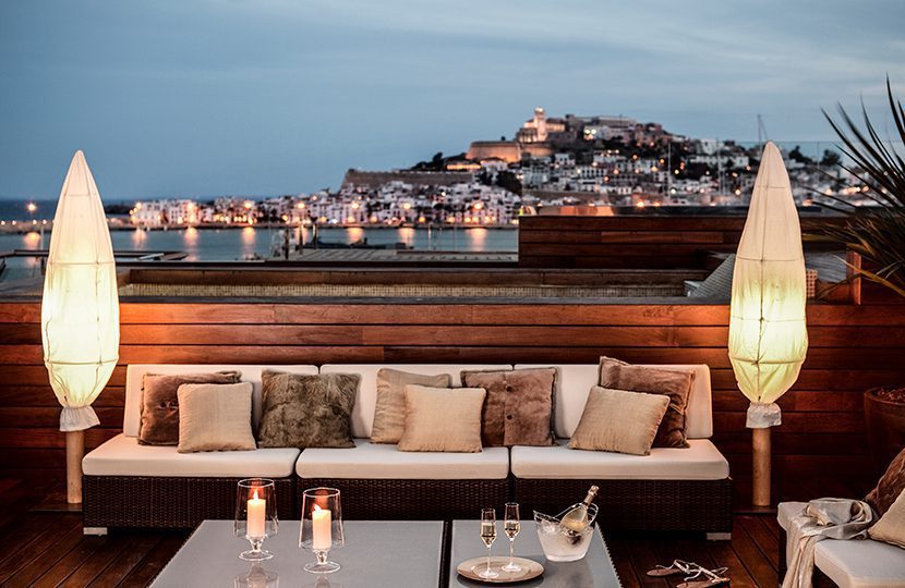 View of Dalt Vila from Ibiza Gran Hotel