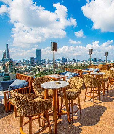 The rooftop terrace at Social Club