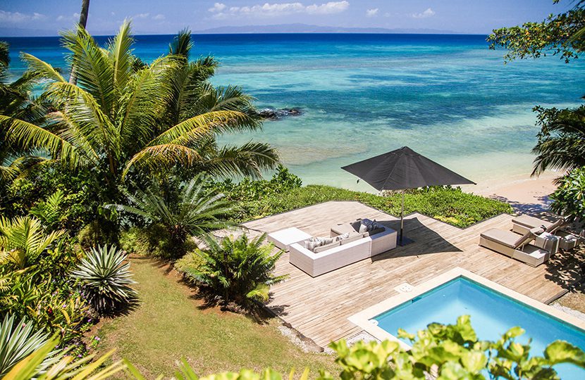 Beach Villa comes with private beach access along with beachfront pool