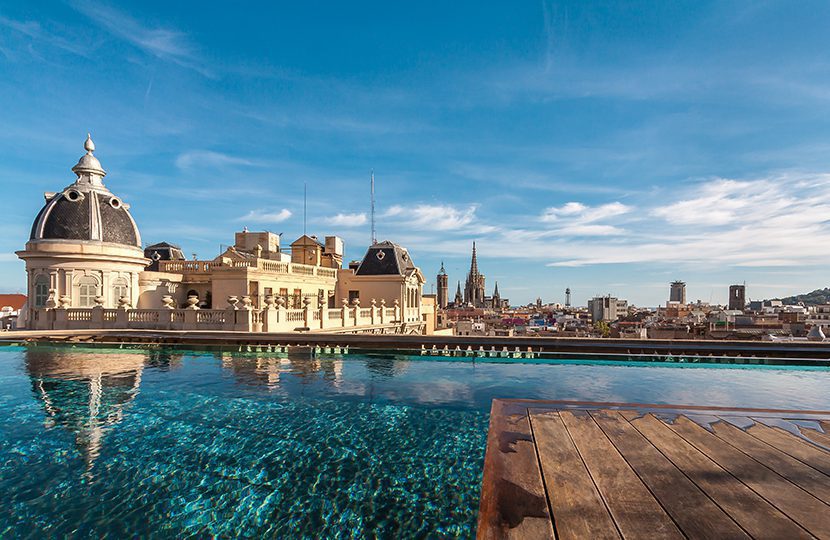 Ohla's royal rooftop pool
