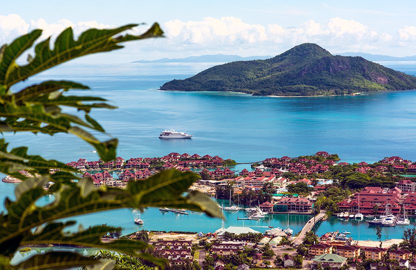 Crystal Esprit cruising along Mahé