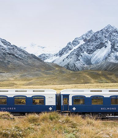 The Belmond Andean Explorer chugs along Peruvian scenic spots