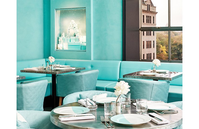 Tiffany’s Blue Box cafe in New York’s 5th Avenue