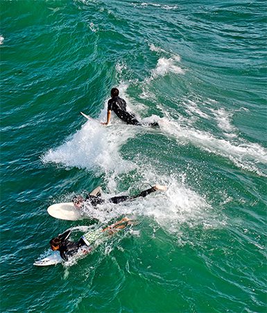 Surfing, Visit California