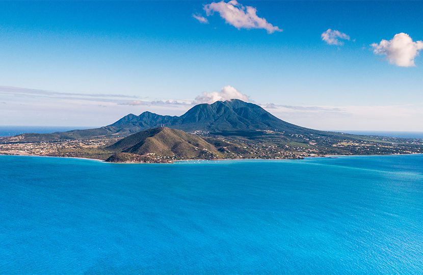 Aerial view of St. Kitts