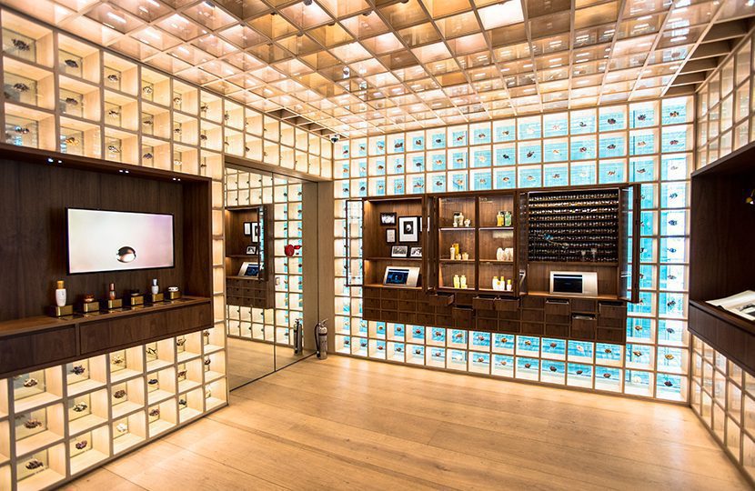 Sulwhasoo luxury cosmetic line on display at their flagship store