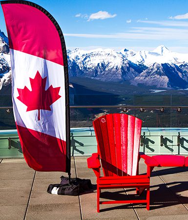 Park Canada views over Banff National Park