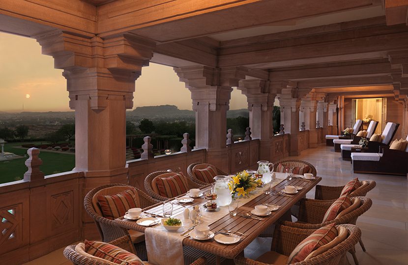 Umaid Bhawan Maharani Suite balcony sitout