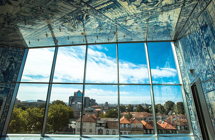 The large skylight at Casa da Musica VIP room