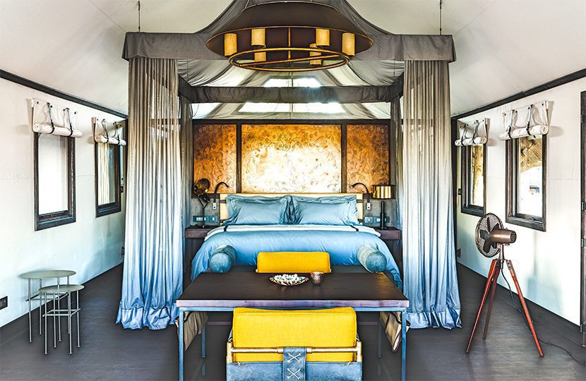 Camping is all silk and finery at the Belmond Eagle Lodge