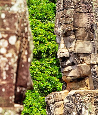 Buddha face at Bayon Temple Angkor