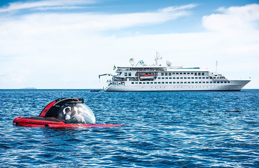 Crystal Esprit’s C-Explorer 3 sub prepares to submerge