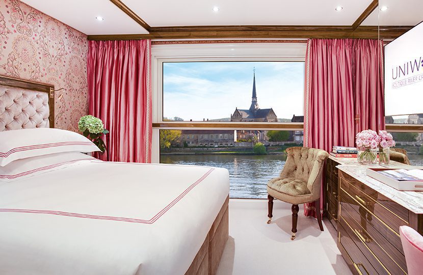The Stateroom aboard S.S. Joie de Vivre marries beauty and romance