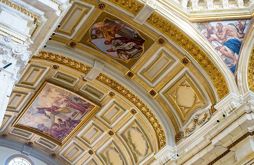 Beautifully-preserved frescoes at Cagliari’s Cathedral of Santa Maria, built in the 13th-century. The cathedral also houses two 12th-century stone pulpits.