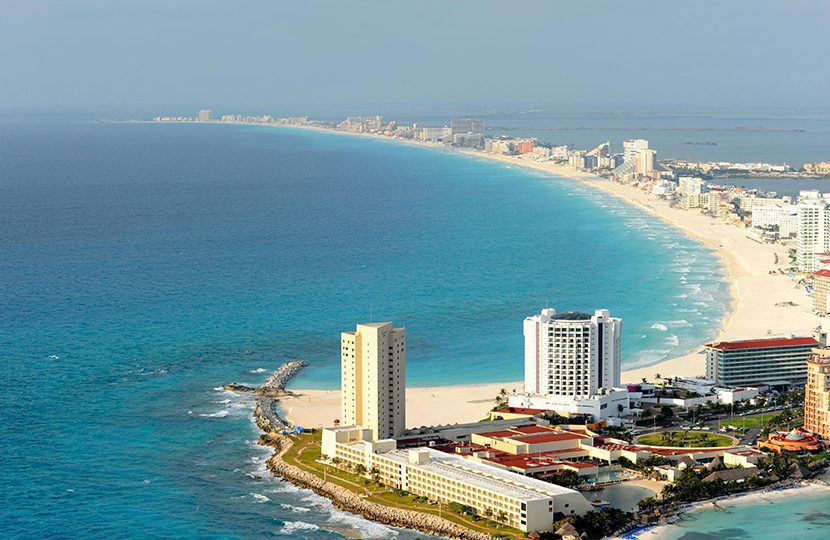 Cancun's exceptional coastline