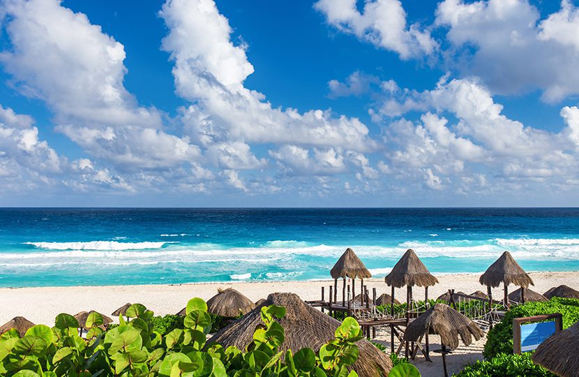Beautiful beach in Cancun by photopixel