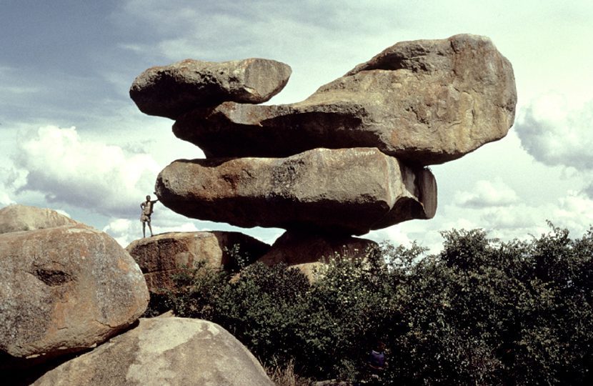 Balancing rocks outside of Harare
