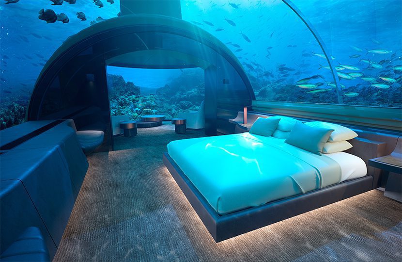 Sleeping with the fishes just took on a new meaning in Maldives