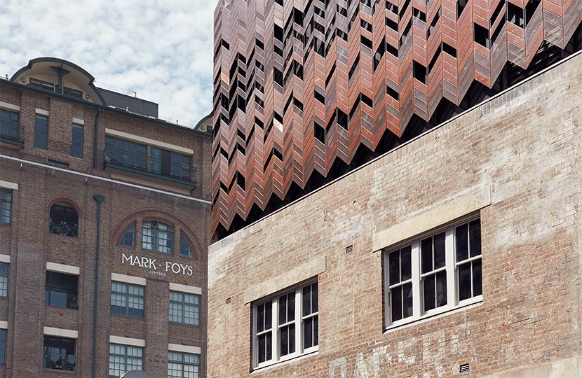 Paramount House Hotel exterior along Oxford Street in Sydney by Tom Ross