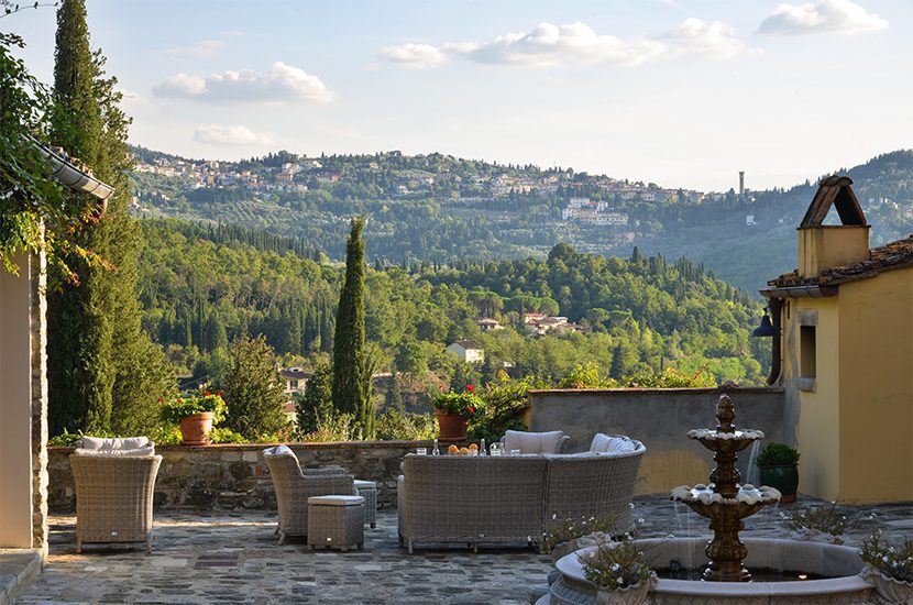 Generous terraces for Tuscan charm at Podere Nuccioli