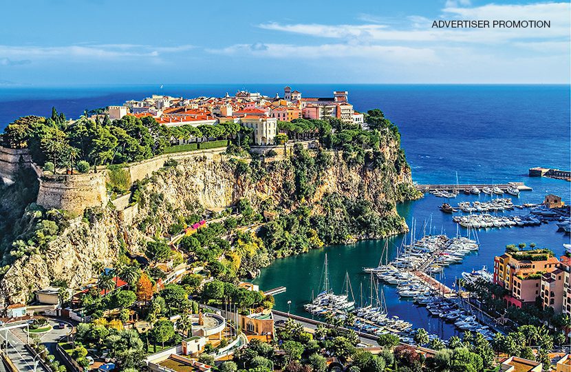 Panorama of Monaco coast