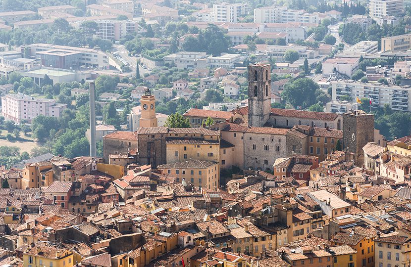 Old town of Grasse, in Provence famous for its perfume industry by Filip Fuxa