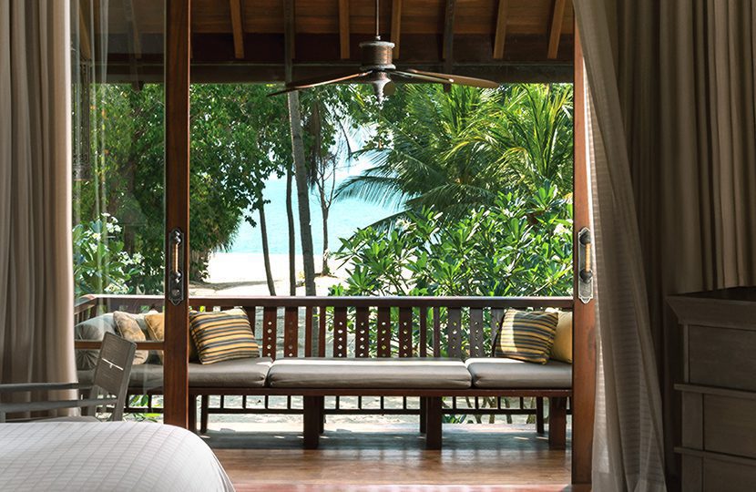 White sand, swaying palms & gentle waves create a pool of serenity at Four Seasons Resort Langkawi