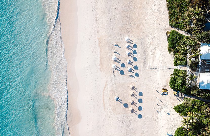 Aerial view of the Ocean View Club on Harbour Island