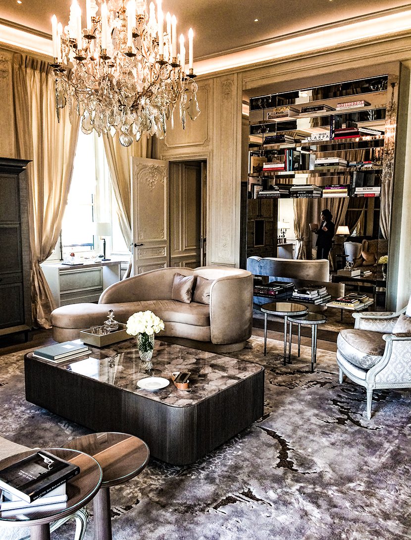 Luxurious suite at the Crillon Paris
