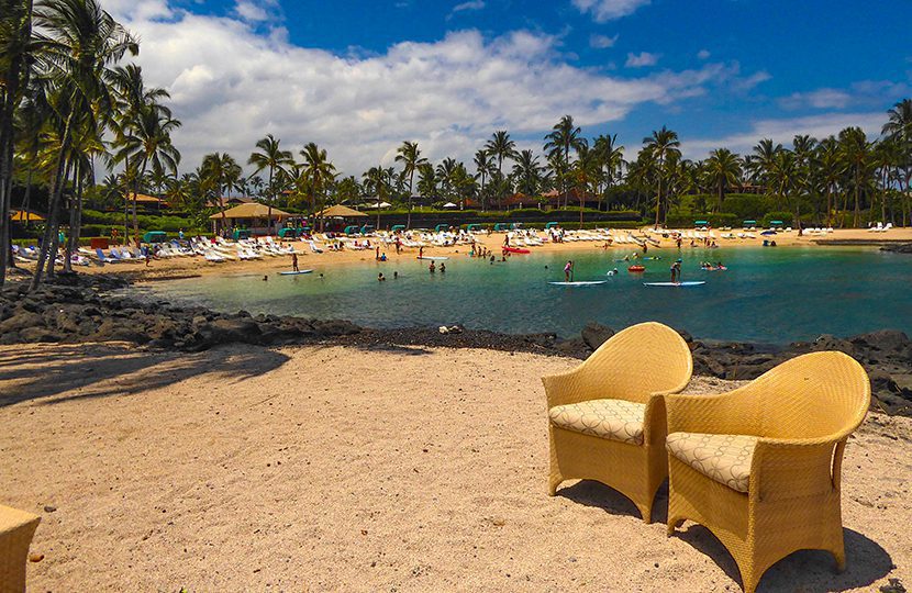 Enjoy a paddleboard yoga class at the Fairmont Beach Lagoon