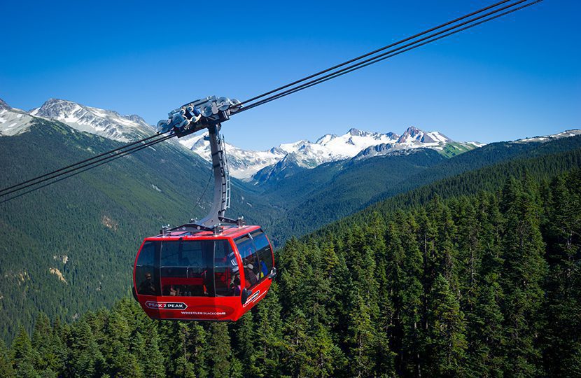 Ride the Peak 2 Peak up Whistler-Blackcomb Mountain