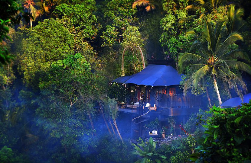 Capella Ubud, Bali - View From Across The Valley At Dawn