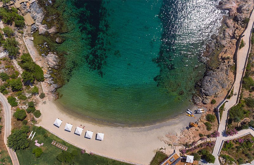 Aerial view of Orta Bay