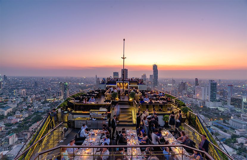 Vertigo dining ignites romance with unobstructed views of the moon and stars at Banyan Tree Bangkok