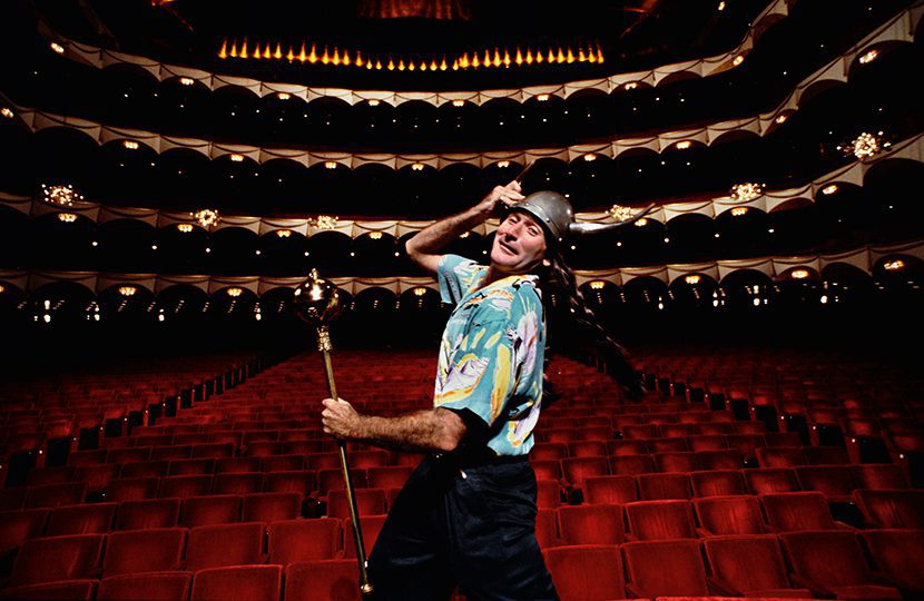On Stage of the Met Opera House During Publicity Shoot 1986, Arthur Grace Estimate $1-2,000
