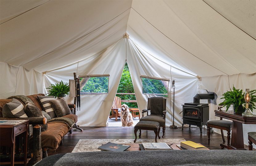 Clayoquot Wilderness Resort Rainforest A five-star summer camp for grown-ups wanting tailored tents and silver antiques by Bryan Stockton