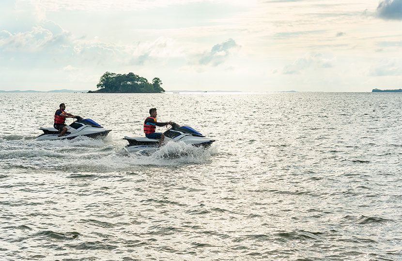 Jet skiing is just one of the many activities guests can enjoy at the resort
