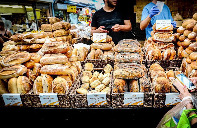 Bread for sale in Jerusalem’s Machne Yehuda Market