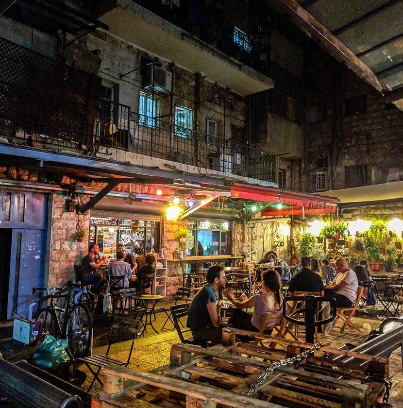 The nightlife scene in Machne Yehuda