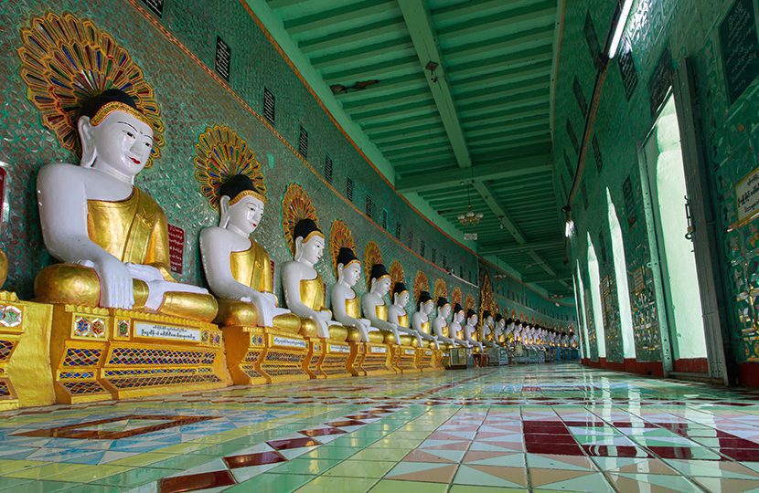 Soon Oo Ponya Shin Pagoda.The pagoda is located on the top of the Sagaing Hill. It is one of the oldest temples on Sagaing Hill - 