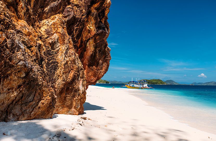 White sandy beaches in far flung islands - 