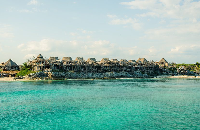 Sea Villas on the first floor and Sky Villas on the second floor sit ocean-front