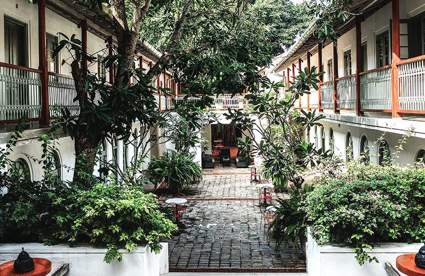 Fort Bazaar's central courtyard, a sanctuary for sense and soul